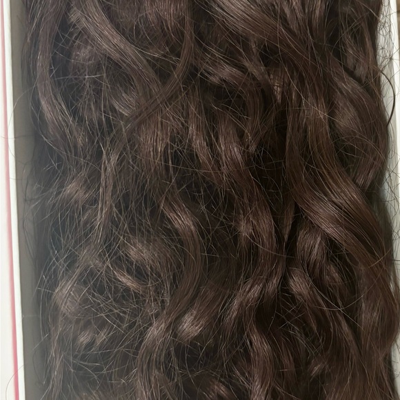 20" Cool Dark Brown Curly Ponytail Extension (120g)